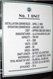 Number 1 Unit Nameplate