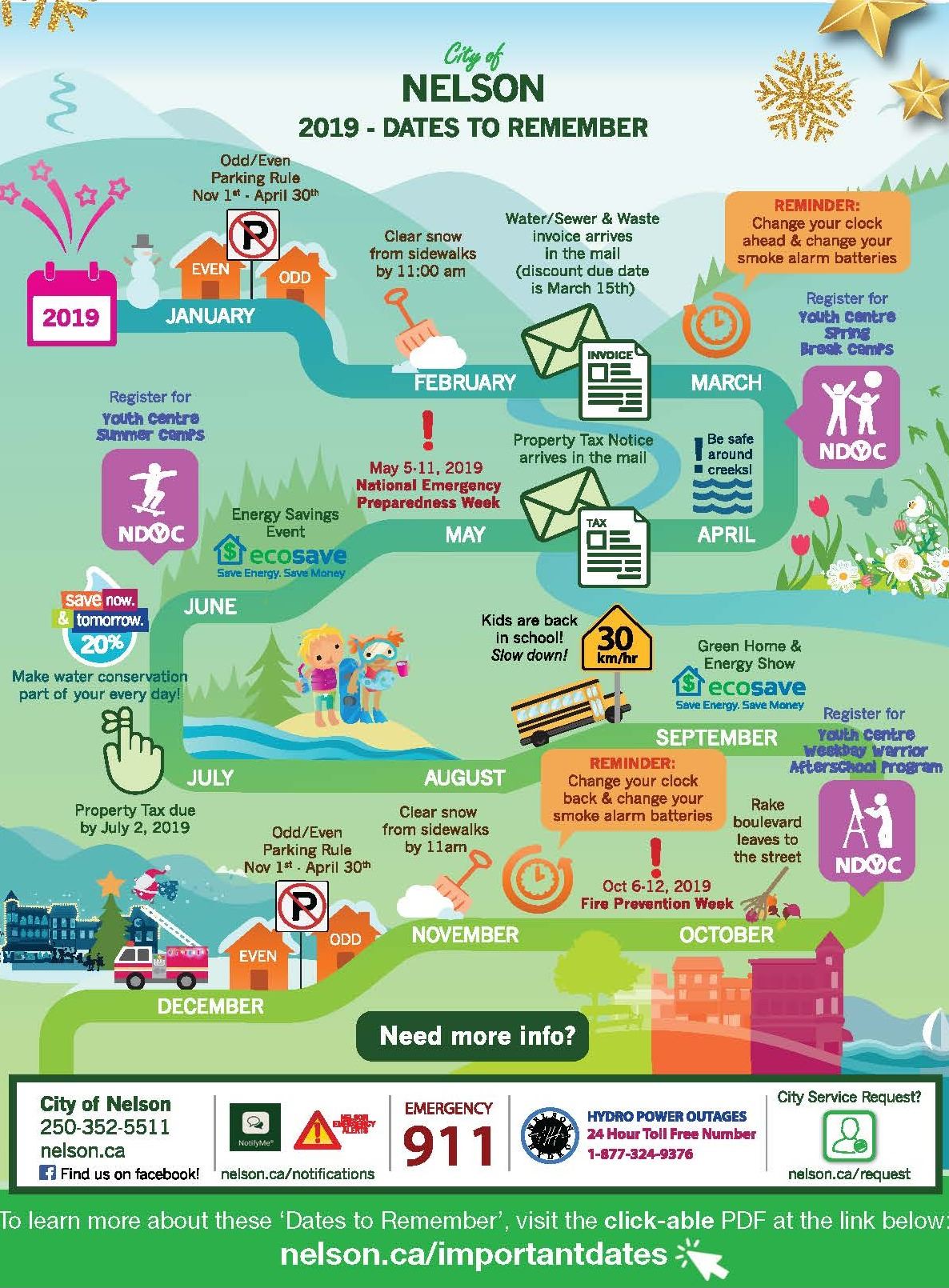 December 2018 Newsletter Holiday Calendar