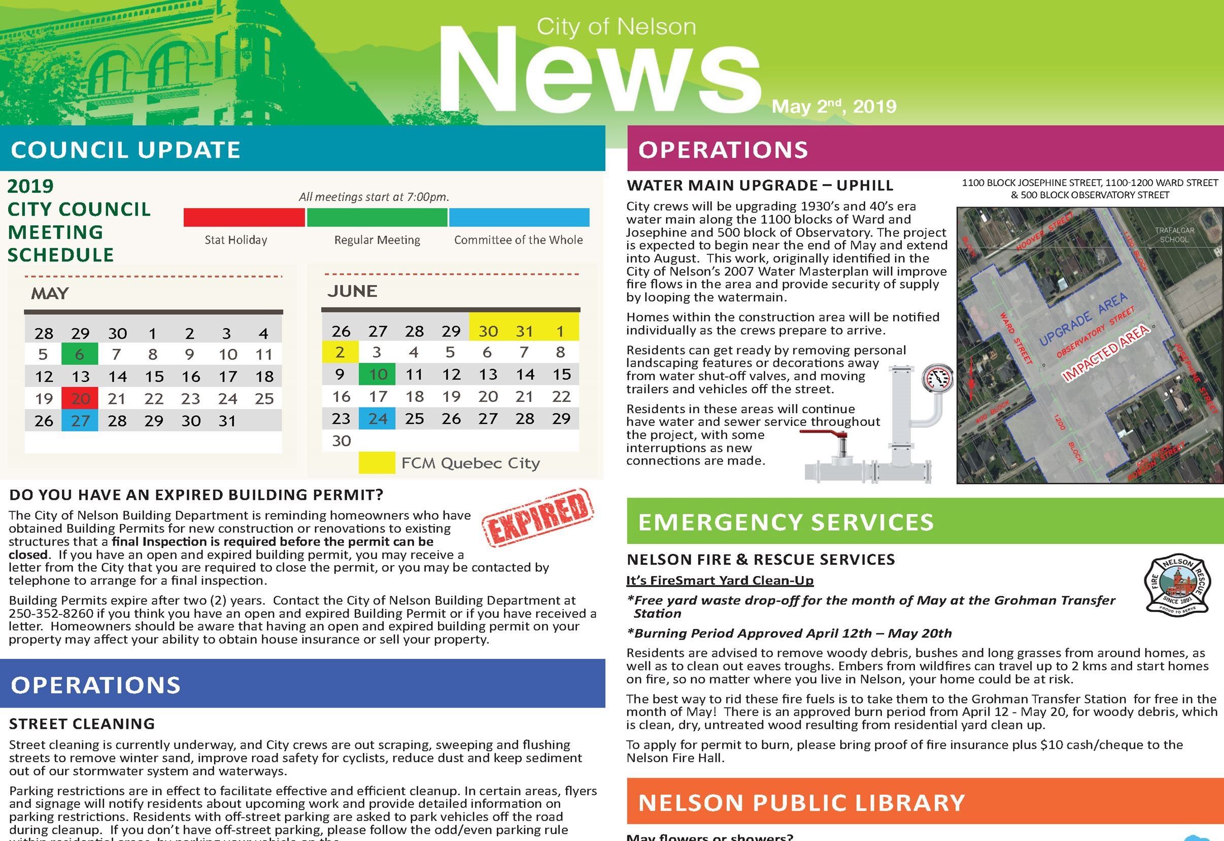 May 2 2019 Newsletter