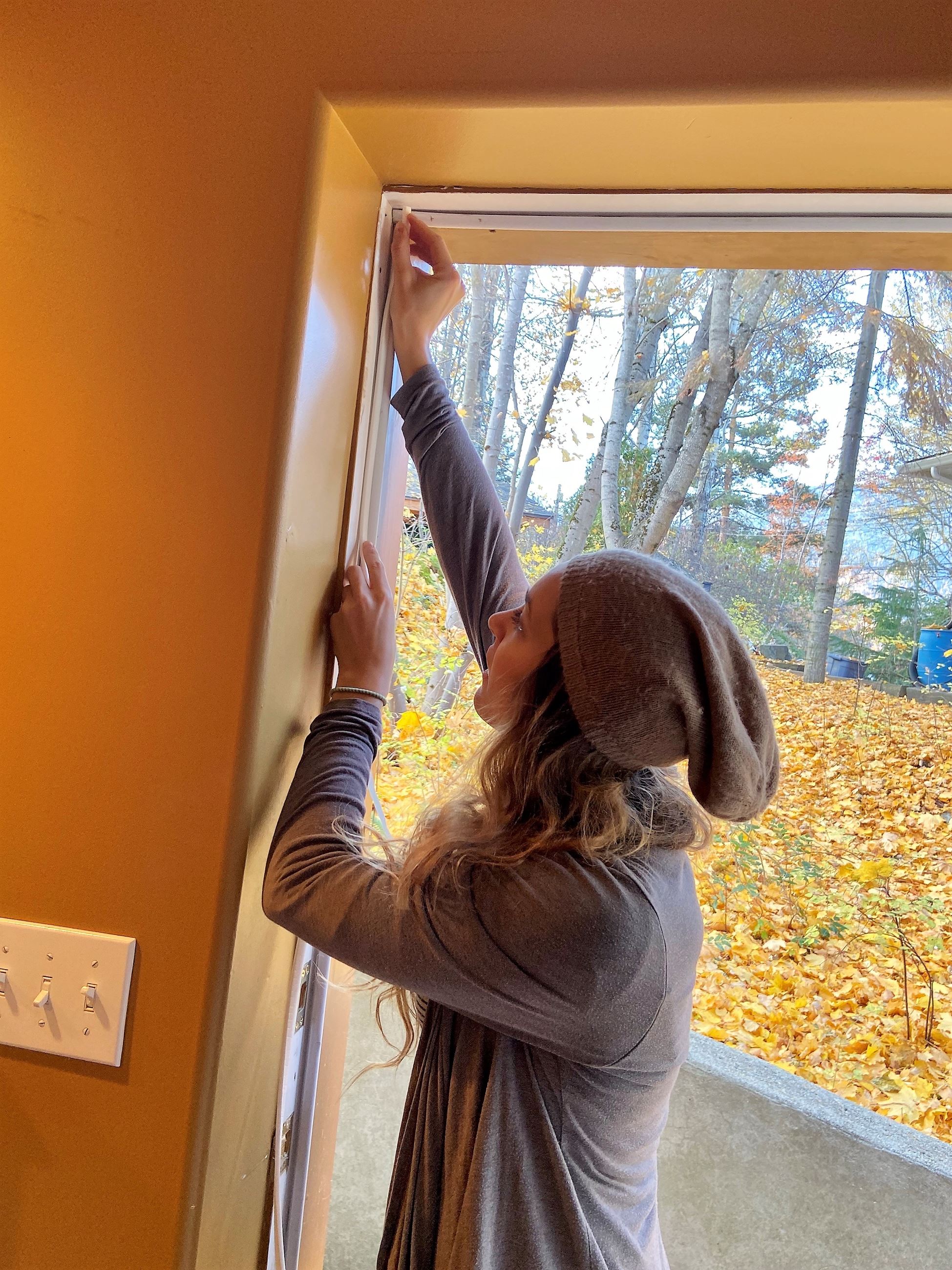 Seniors Program weatherstripping install