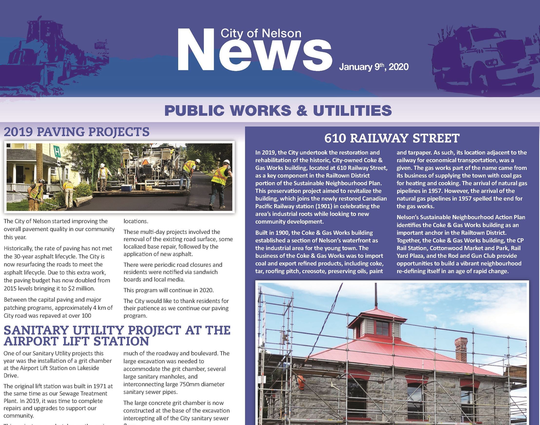 Public Works January 2020 Newsletter