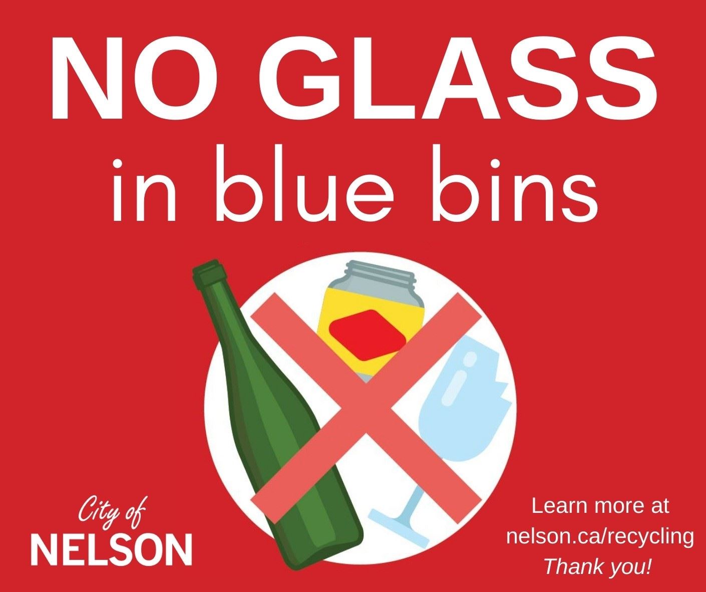 No glass in blue bins facebook