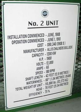 Number 2 Unit Name Plate