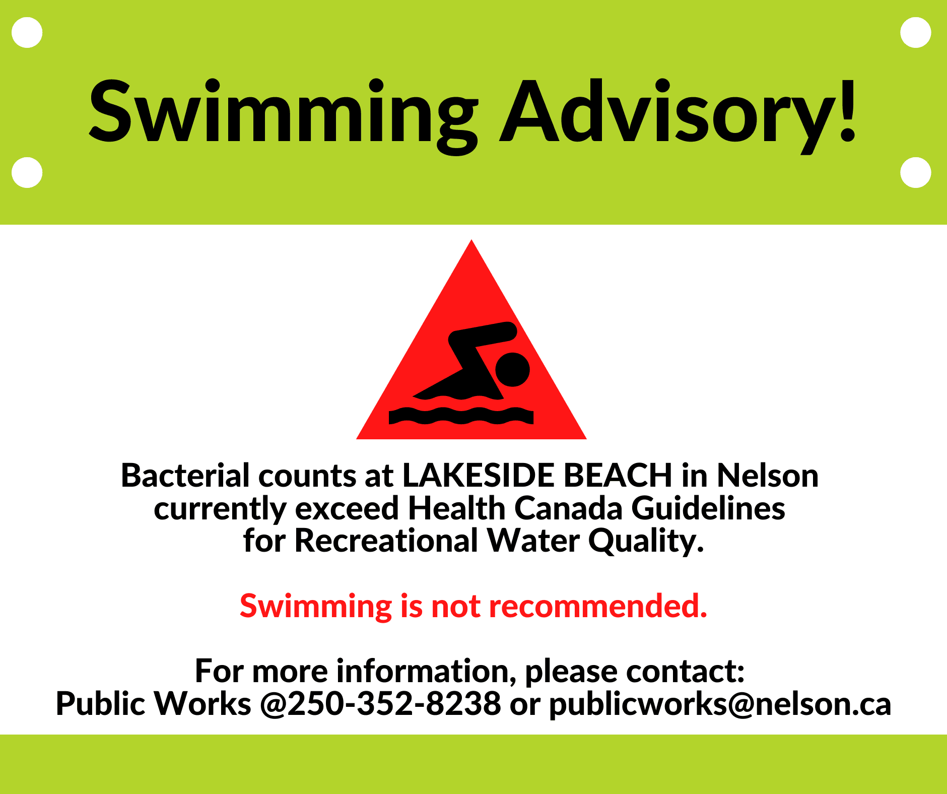 Swimming Advisory (2)