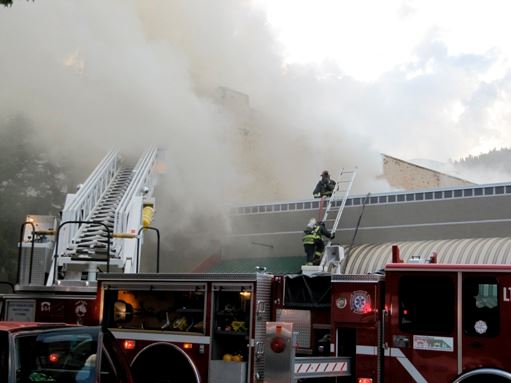 Attacking the fire from Baker Street side