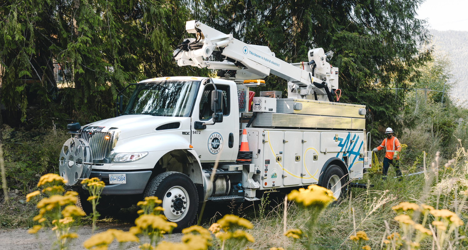 Nelson Hydro Truck at Job Site