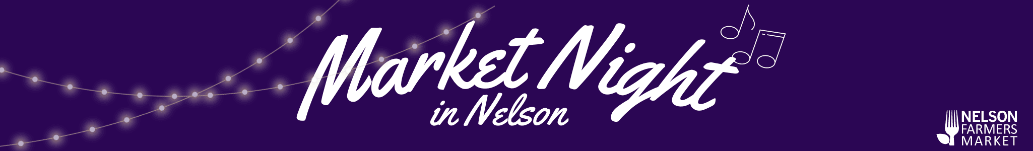 Market night in Nelson Banner